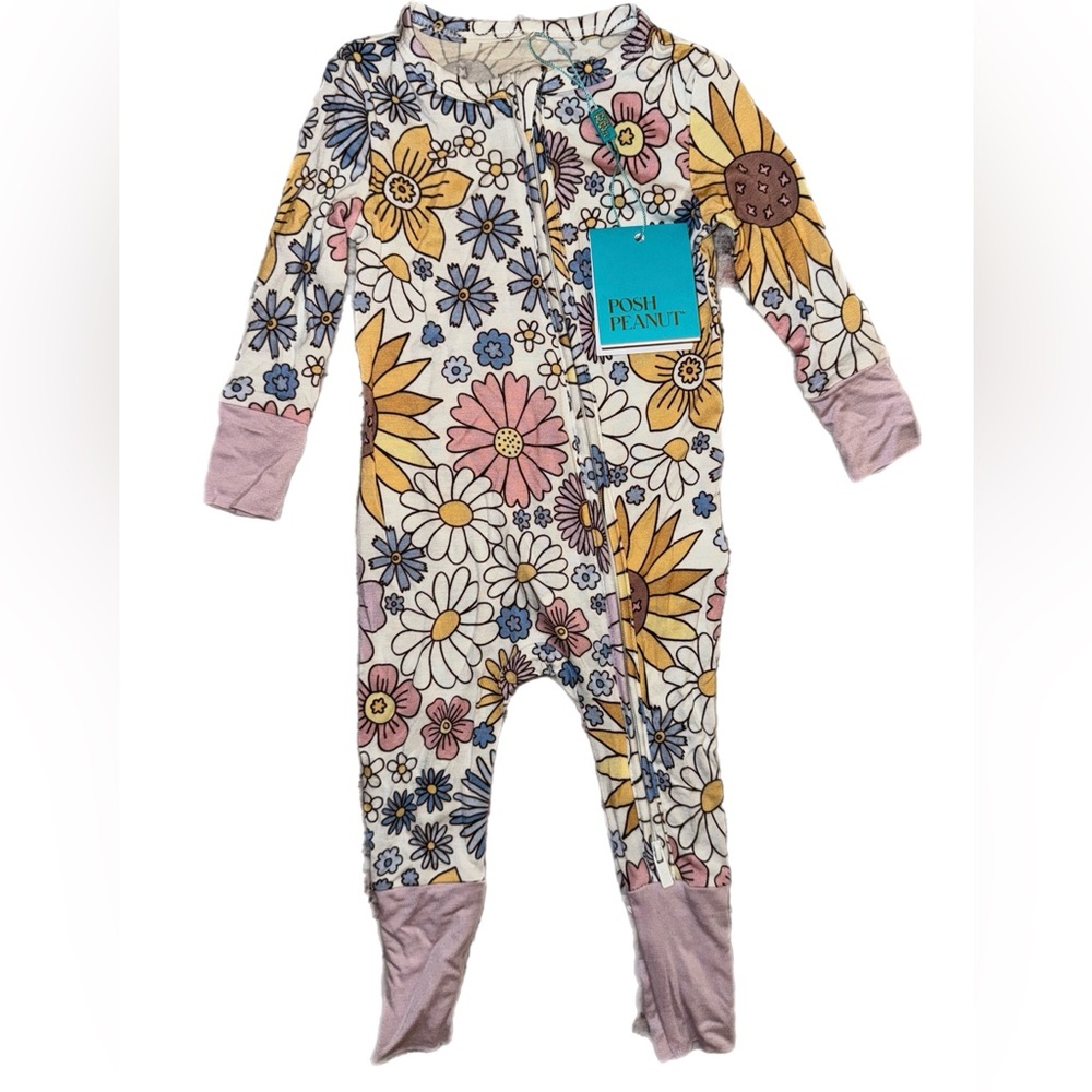 Posh Peanut Convertible One Piece NWT - Presley Jane print size 3-6 months